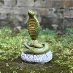 Unique Cobra Statue Concrete King Sculpture Outdoor Snake Figurine Large Ornament Front Door Decoration Handmade Art Gift - thumbnail 3