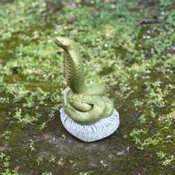 Unique Cobra Statue Concrete King Sculpture Outdoor Snake Figurine Large Ornament Front Door Decoration Handmade Art Gift - thumbnail 2