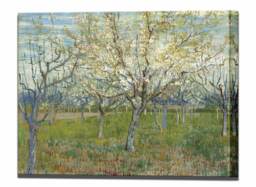 Van Gogh Pink Orchard Canvas Print, Impressionism Wall Decor - thumbnail 1