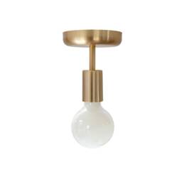 Brass Minimal Ceiling Light Flush Mount Foyer Lamp Mid Century Modern Lighting