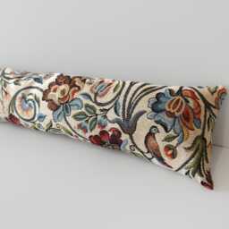 Jacobean Floral Tapestry Draught Excluder - 70-200cm Heavyweight Door Draft Stopper, Weighted Snake in Multicolour Botanical Design - thumbnail 4