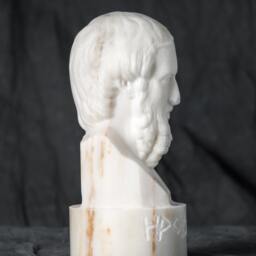 Marble Bust Of Herodotus Carved Marble Statue Figurine Artist Sculpture - thumbnail 4