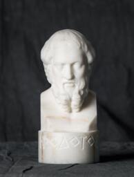 Marble Bust Of Herodotus Carved Marble Statue Figurine Artist Sculpture - thumbnail 1
