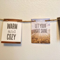 Mountain Adventure Nursery Banner, Rustic Nursery Garland, Tree Banner, Wall Decor, Outdoor Adventure Baby Shower Gift - thumbnail 2