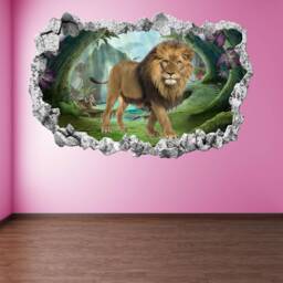 Lion Tiger Jungle Wall Decal Sticker Mural Poster Print Art Home Office Decor Kh20 - thumbnail 2