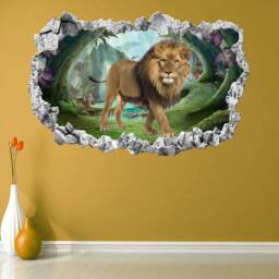 Lion Tiger Jungle Wall Decal Sticker Mural Poster Print Art Home Office Decor Kh20 - thumbnail 3
