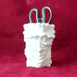 Ready To Ship-Ready To Paint - Ceramic Ent Vase Or Pencil Holder- 5.5 Inches, Unpainted Ceramic Bisque - thumbnail 2