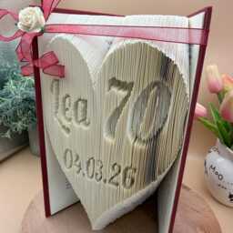 Birthday Card, Folded Book Art, Milestone Age, Gifts For Readers - thumbnail 4