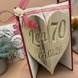 Birthday Card, Folded Book Art, Milestone Age, Gifts For Readers - thumbnail 2