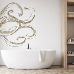 Octopus Tentacles Wall Decal Kraken Nautical Bathroom Decor #271 - thumbnail 1