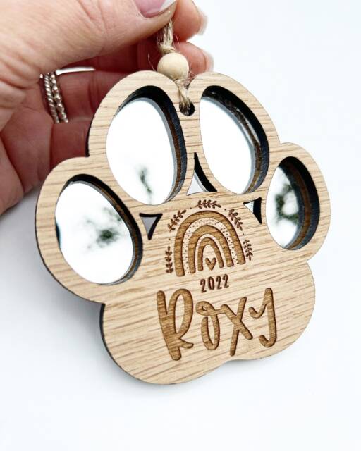 Personalised Dog Christmas Decoration, Bauble, Custom Ornament, Decoration - image 1