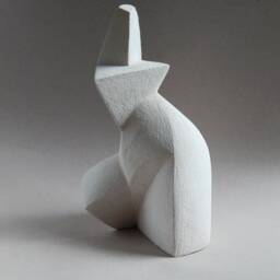 Ceramic Sculpture - Dance, Female Figure, Ceramics, White, Original Gift, Garden Sculpture, Art, Terracotta, Housewarming Gift, Christmas Present - thumbnail 4