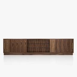 Mid-Century Sideboard, Dresser, Commode, Credenza Made Of Walnut Vaneerlivlo O-S02 - thumbnail 1
