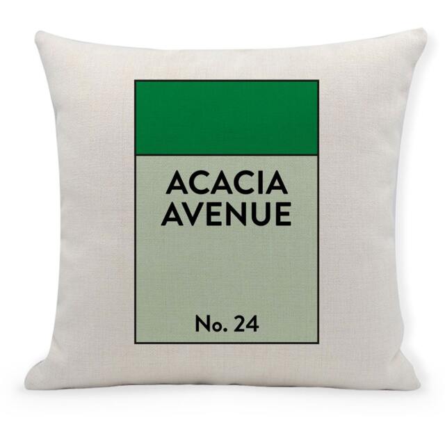 Personalized Monopoly Inspired Cushion Cover, New Home Gift - image 1