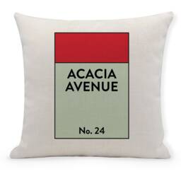 Personalized Monopoly Inspired Cushion Cover, New Home Gift - thumbnail 2