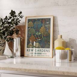 William Morris Country Garden Print, Kew Gardens London Poster, Vintage Wall Art, Floral Poster - thumbnail 3
