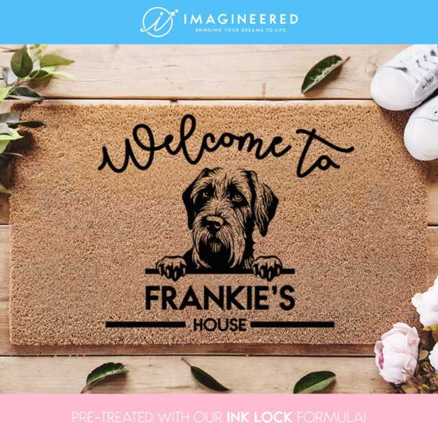 Dog Welcome Rug - Custom Mat Dog Doormat Personalized Family Gifts Pet Owner Gift - image 1