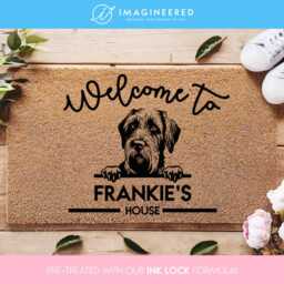 Dog Welcome Rug - Custom Mat Dog Doormat Personalized Family Gifts Pet Owner Gift - thumbnail 1