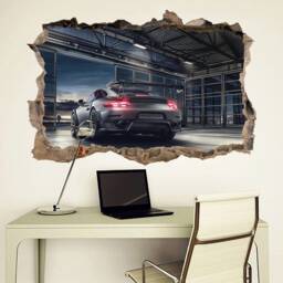 Supercar Large Wall Sticker Porsche Decor Sports Car Racing Poster Print Porche Art High Performance - thumbnail 4
