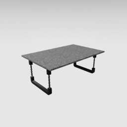 Chain Link Coffee Table Legs Industrial Steel Frame, Indoor/Outdoor - thumbnail 2