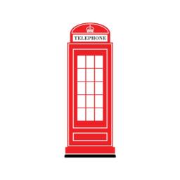 London Phone Booth Wall Decal, Box, Sticker - Available in Different Sizes & Colors - thumbnail 2