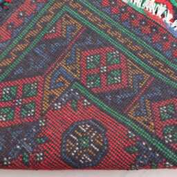 Multicolor Bukhara Runner Rug, 2'7x9'5 Ft Afghan Handmade Wool Plush Turkmen Traditional Natural Veg Dyes Kitchen - thumbnail 4