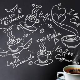 Wall Sticker Coffee Mix Wall Decal Mural Tattoo Decoration W504B - thumbnail 3
