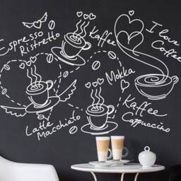 Wall Sticker Coffee Mix Wall Decal Mural Tattoo Decoration W504B - thumbnail 2