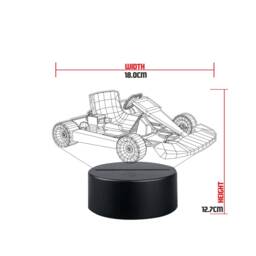 Personalised Go Kart Led Night Light Racing Gift - thumbnail 2