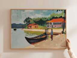 Bangladesh Landscape Print South Asia Travel Wall Art - thumbnail 1