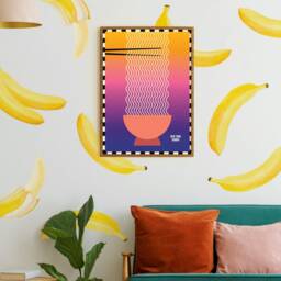 Bright Big Banana Wall Decals, Eco-Friendly Decals For Happy Homes - thumbnail 2