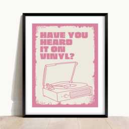 Vinyl Record Player Print Music Lover Gift, Bar Decor - A4/A3 - thumbnail 2