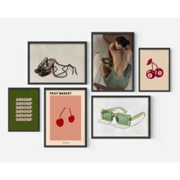 Gallery Wall Set, Print Sets, Trendy Art Posters, Art, Set Of 6, Prints, Home Decor Ideas, Living Room Wall, Unframed - thumbnail 2