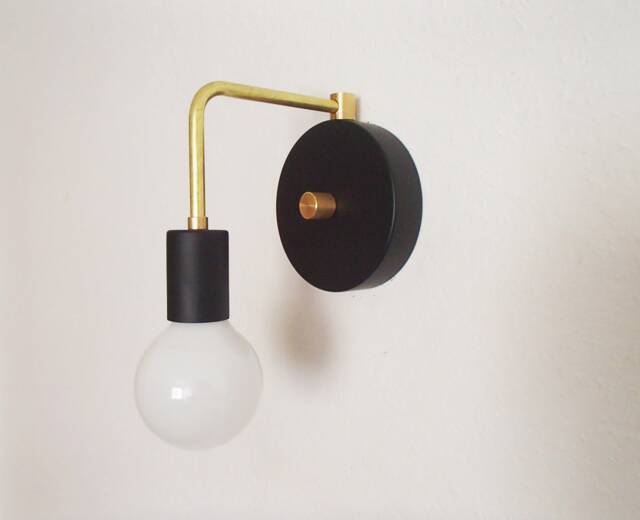 Modern Wall Sconce - Single Bulb Minimalist Contemporary Hallway Light Kitchen Bathroom Living Room Dining Ul Listed - image 1