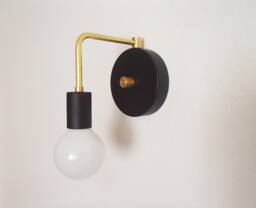 Modern Wall Sconce - Single Bulb Minimalist Contemporary Hallway Light Kitchen Bathroom Living Room Dining Ul Listed - thumbnail 1