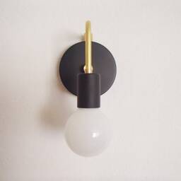 Modern Wall Sconce - Single Bulb Minimalist Contemporary Hallway Light Kitchen Bathroom Living Room Dining Ul Listed - thumbnail 3