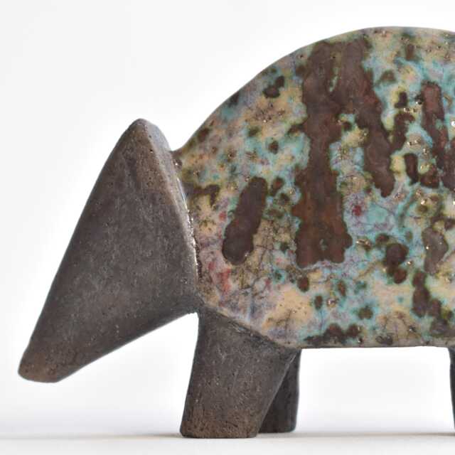Ceramic Sculpture Armadillo, Sculpture, Raku, Figurine, Pets, Animal, Birthday Present, Art, Clay, Ceramics, Handmade, Nature - image 1