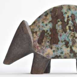 Ceramic Sculpture Armadillo, Sculpture, Raku, Figurine, Pets, Animal, Birthday Present, Art, Clay, Ceramics, Handmade, Nature - thumbnail 1