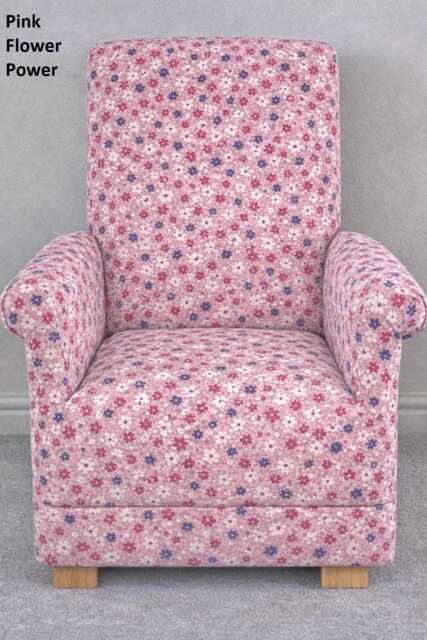 Children's Armchair Kids Chairs Pink Blue Nursery Bedroom Girls Boys Seat Animals Jungle Butterflies Patchwork Child's - image 1