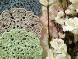 Table Napkins Tea Coffee Evening Morning Gift Present Guests For A Drink Handmade Crochet Home Decor Ornaments Serviette Coaster - thumbnail 1