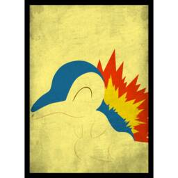 Chikorita Cyndaquill Totodile Poster Set Wall Art - thumbnail 3