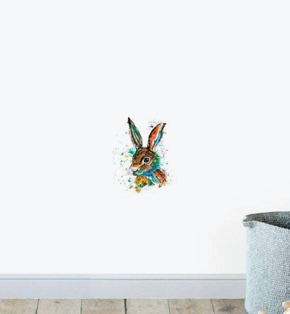 Bunny Nursery Wall Sticker Decal - Illustration Stickers, Animals Decals, Home Decor, Art, Illustrations