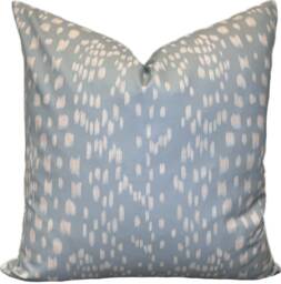 Brunshwig & Fils Les Touches Reverse Mist Cushion Cover Pillow Double Sided - thumbnail 1