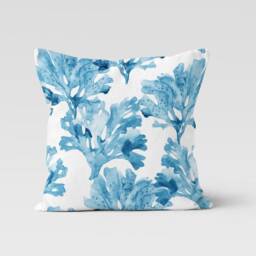 Caretta Cushion Cover/Beach Home Decorative Pillow/Decorative Summer Marine Pillow /Coral Painting Throwing/Beach House Trend/Blue Sea Theme - thumbnail 4