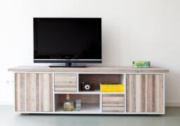 No.7 - Television Cabinet/ Media Station /Low Dresser Featuring Rustic Reclaimed Wood Elements - thumbnail 1