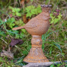 Cast Iron King Robin Bird British Ornament Home Garden Sculpture Decor - thumbnail 3