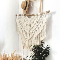 Large Macrame Backdrop, Wall Hanging, Headboard, Over The Bed Decor, Wall Tapestry, Boho Decor, Christmas Gift - thumbnail 3