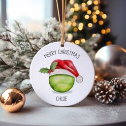 Tennis Christmas Tree Decoration, Personalised Bauble, Sports Decoration - thumbnail 1