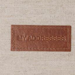 Linen Address Book Handmade Home Office Organizer, A-Z Tabs - thumbnail 4