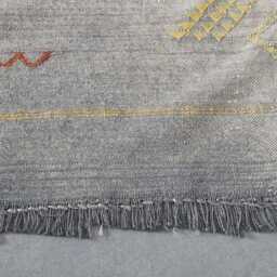 Yellow Moroccan Cactus Silk Rug Handwoven Berber Tribal Throw 3x5 Ft - thumbnail 3